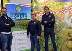 "Helemaal blij dat er weer een beurs is!" Aldus Bert Klein, Jan Morren en Bert den Haan van Fruitboomkwekerij Morren uit Elburg. "Wij kijken tevreden terug op het afgelopen jaar en gaan vol gas naar de toekomst", zegt Bert den Haan